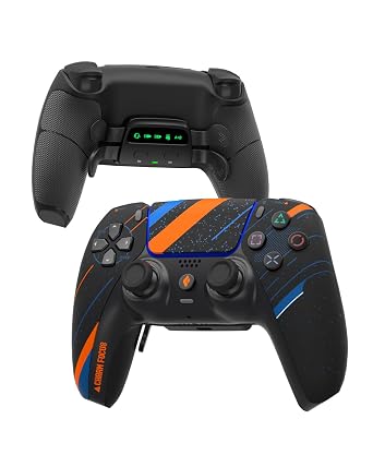 CHARM FOCUS Modified PS5Controller, 4 Remappable Back Paddle for PS5 & PC