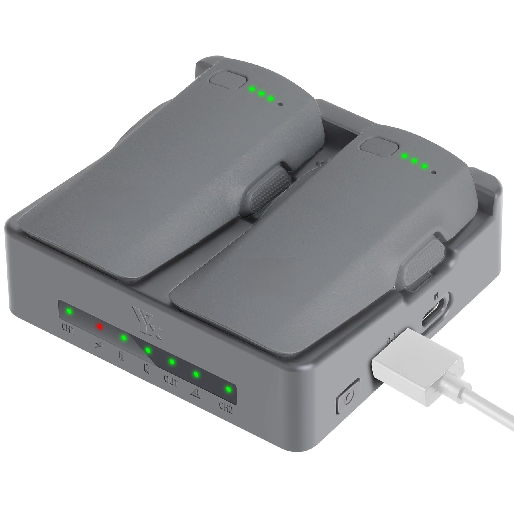 Do inteligentnej ładowarki i urządzenia konserwacyjnego DJI Neo 2, szybka ładowarka Dual-Bay z inteligentnym zarządzaniem energią, automatyczne równoważenie i ochrona baterii, do akumulatorów DJI Neo