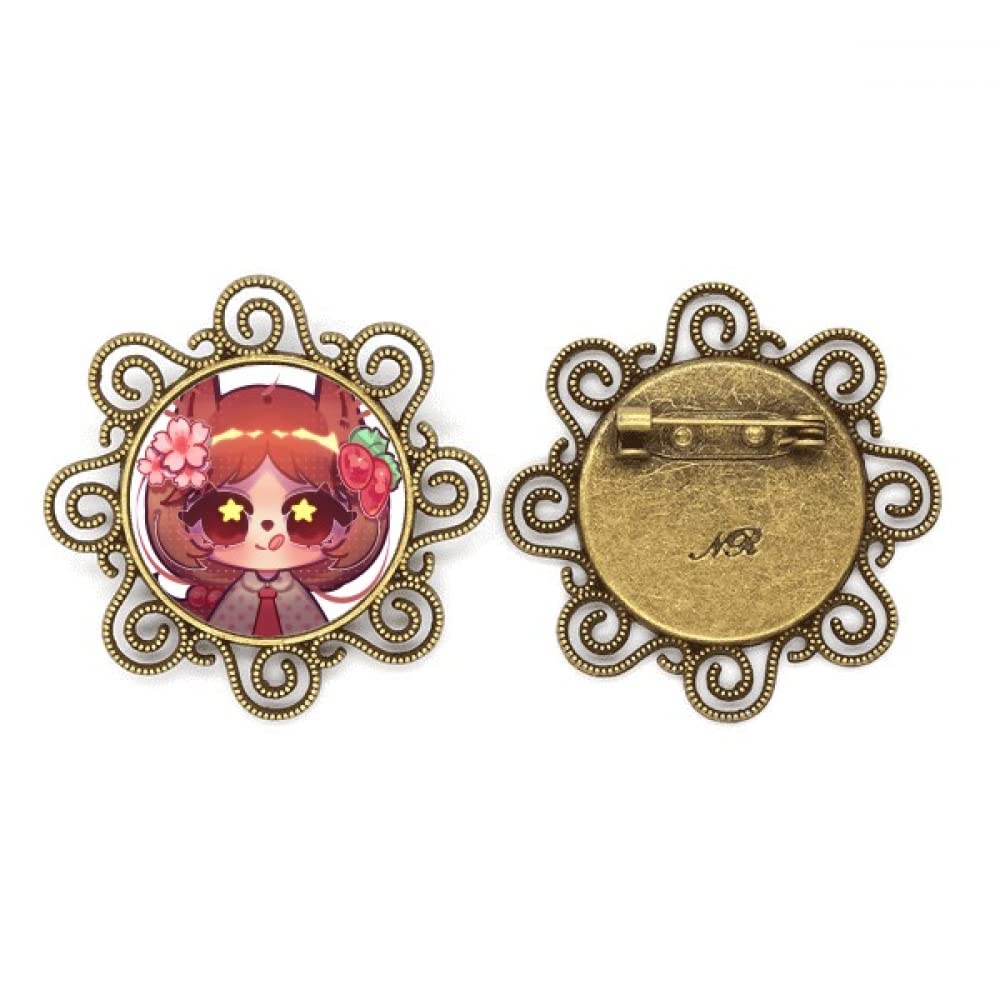 Broche Créative En Forme D'écureuil Avec Perles, Pour Corsage, Manteau