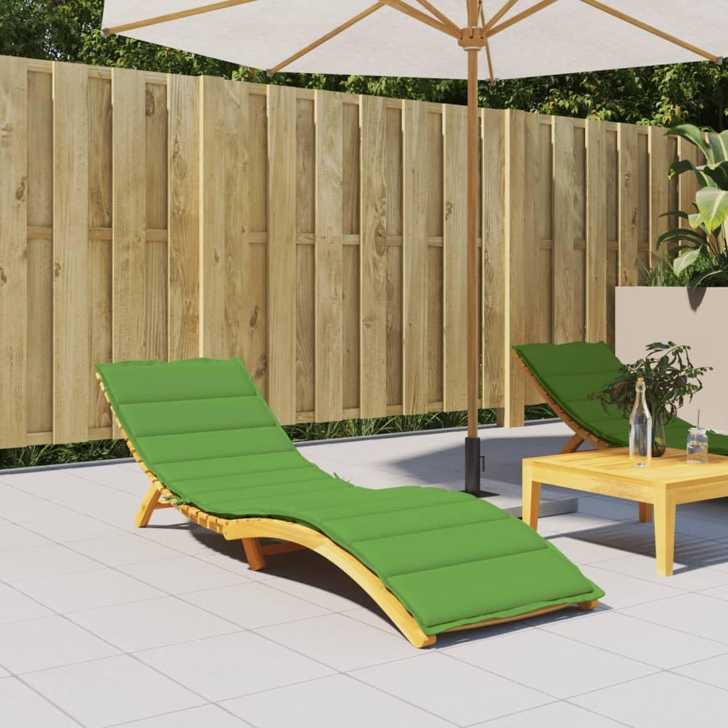 vidaXL Cuscino per Lettino Prendisole Verde mélange 200x70x4cm Tessuto, Cuscino, Cuscino per Seduta, Cuscino per Sedia, Cuscino da Esterno