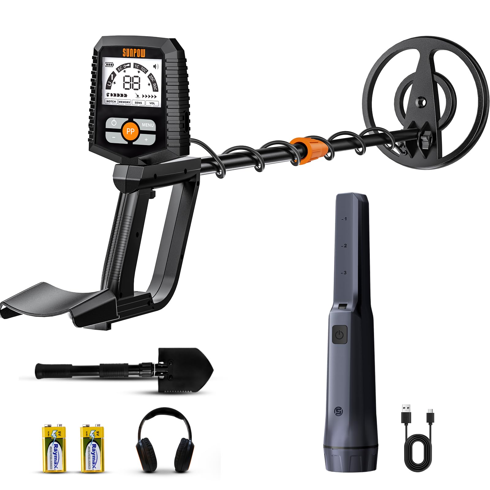 Amazon.co.jp: SUNPOW 金属探知機 プロフェッショナルセット：干渉防止