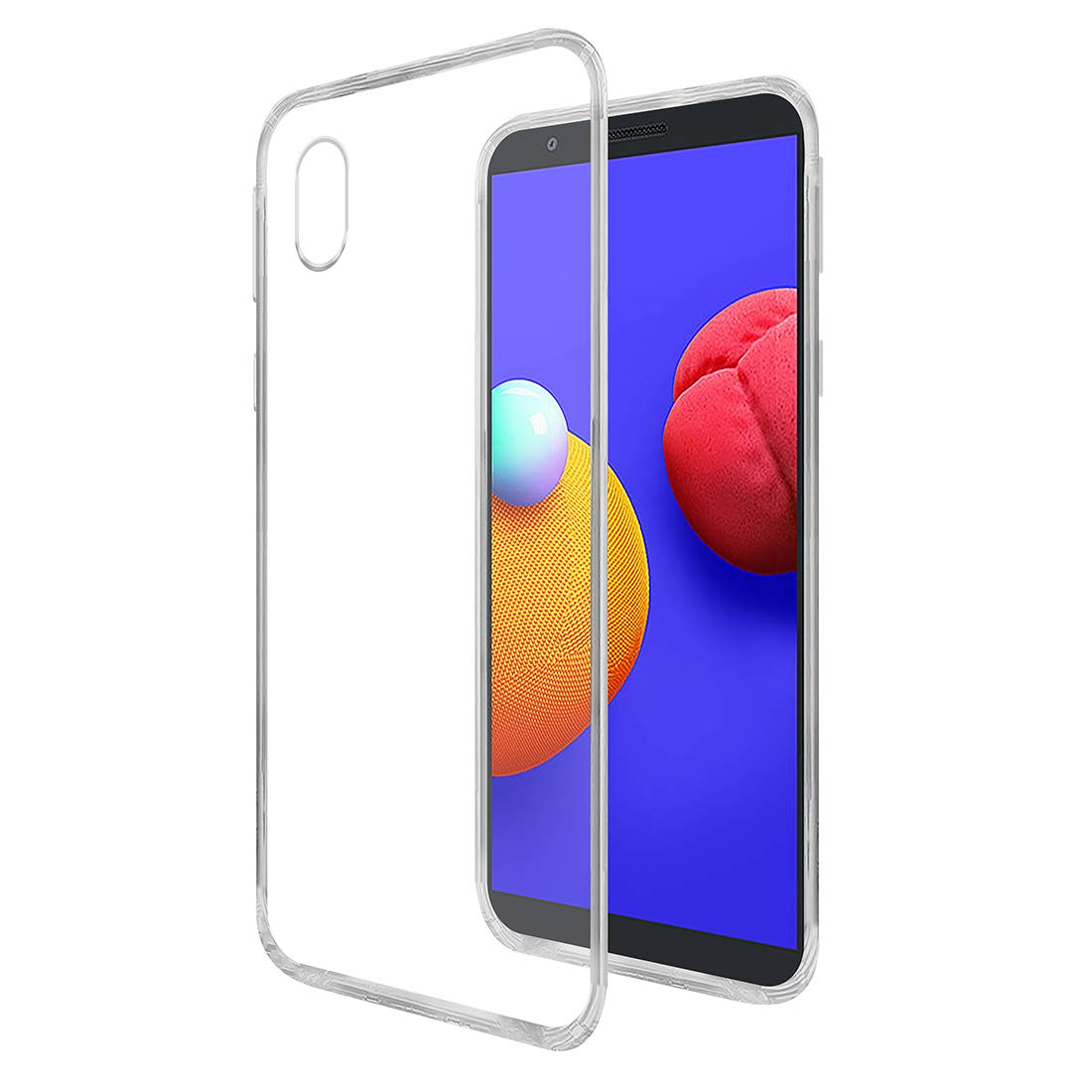 Amazon Brand - Solimo Soft & Shockproof Silicone Back Cover with inbuilt Cushioned Edges for Samsung Galaxy M01 Core (Transparent) (B08H214NCK) Amazon Price History, Amazon Price Tracker