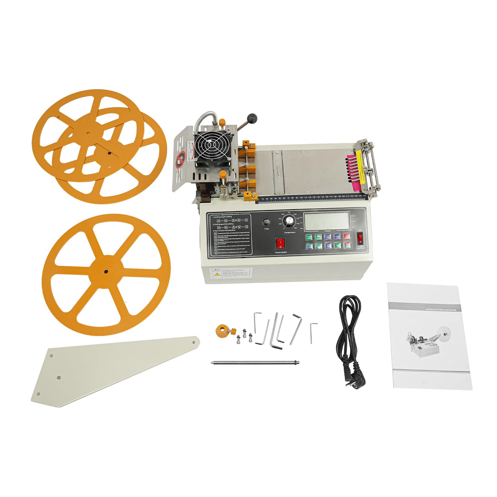 Automatische Bandschneidemaschine 280W - Heiß- & Kaltsschneider Für Leder, Textilien, Bis 110 Mm Breite