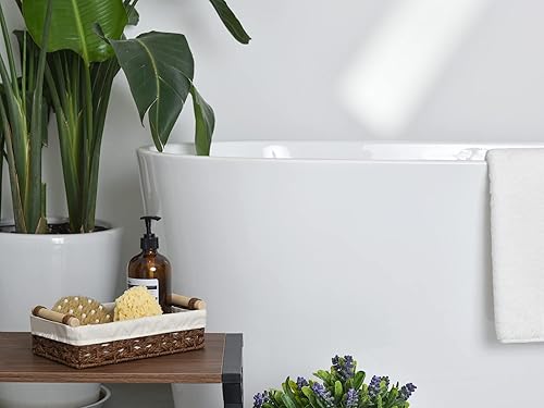 Miniatura 8 de StorageWorks Canastas de almacenamiento tejidas de hierba marina y cestas de mimbre de almacenamiento StorageWorks Open Home