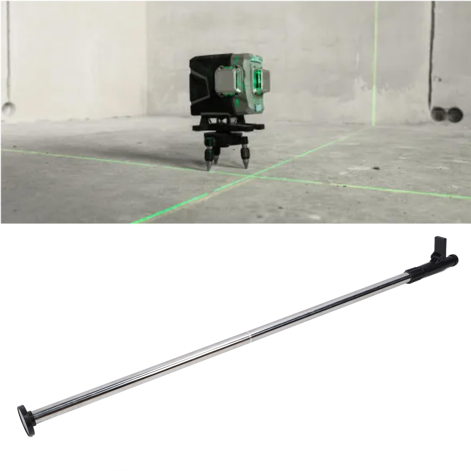 Asta Telescopica, 17,72 Piedi 5,4 M a Livello di Telescoping Arbitrario a Livello Regolabile a Livello di Montaggio in Alluminio Accessori Telescopici 'Asta Telescopica, Livelli