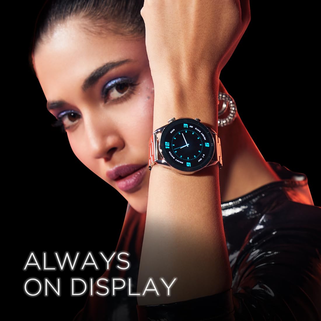 Fire-Boltt Legacy Luxury Round Smart Watch 1.43″ Super AMOLED,Bluetooth Calling,Wireless Charging,Voice Assistant,SpO₂ & Heart Rate Monitor,110+ Sports Modes, Metal Smart Watch for Men & Women - Black — Amazon image 6
