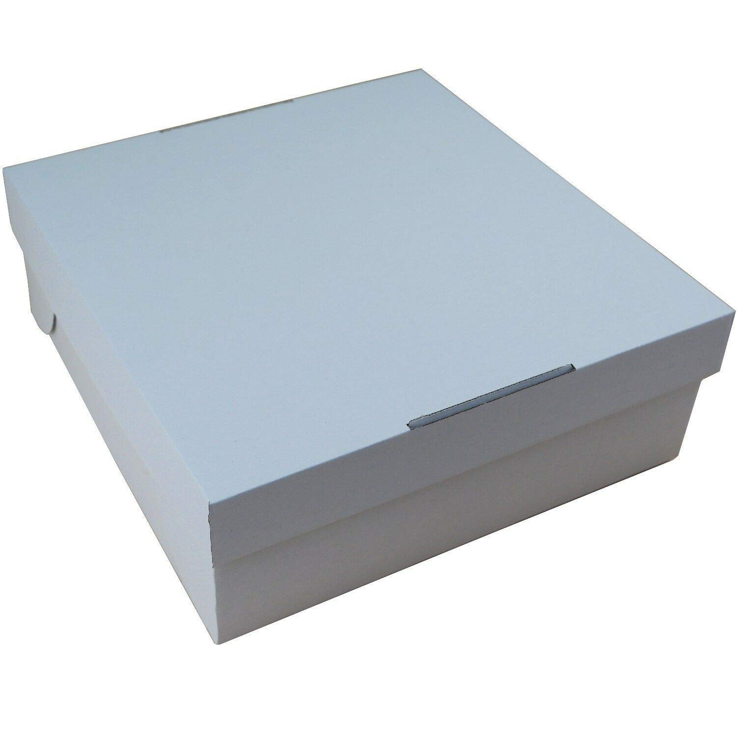 s&C 50 Tortenkarton Tortenbox 32 x 32 x 12 cm stabile E-Welle Wellkarton Tortenschachtel Konditorkarton Verpackung