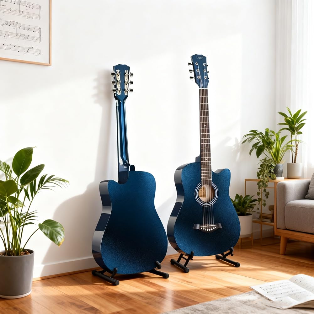 Pełnowymiarowy zestaw gitar akustycznych dla początkujących z torbą na koncert