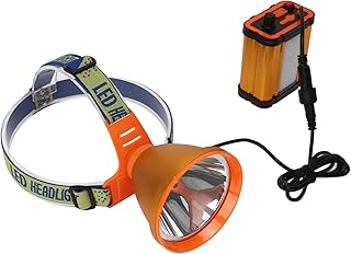 Mining Headlight, LED Sponge Pad Design Mining Headlight Fast Charging Rechargeable US Plug 100V-240V Strong Reflection Effect for Home Lighting