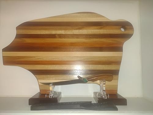 Miniatura 4 de Soporte de exhibición de cuchillos, soporte de cuchillos de acrílico para coleccionistas, soporte de cuchillas extensible, cabina rústica para