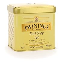 Twinings, Earl Grey Tea Sfuso, Miscela di Tè Neri Selezionati con Aroma al Bergamotto, Gusto Morbido e Bilanciato, Infusi e Tisane, 1 Confezione in Latta da 100 g