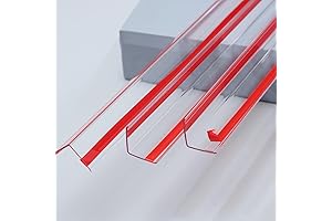 3-Pack 2.9 Ft. Clear Peel and Stick Corner Molding