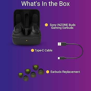 Amazon.com: Sony INZONE Buds Gaming Earbuds (Black) with