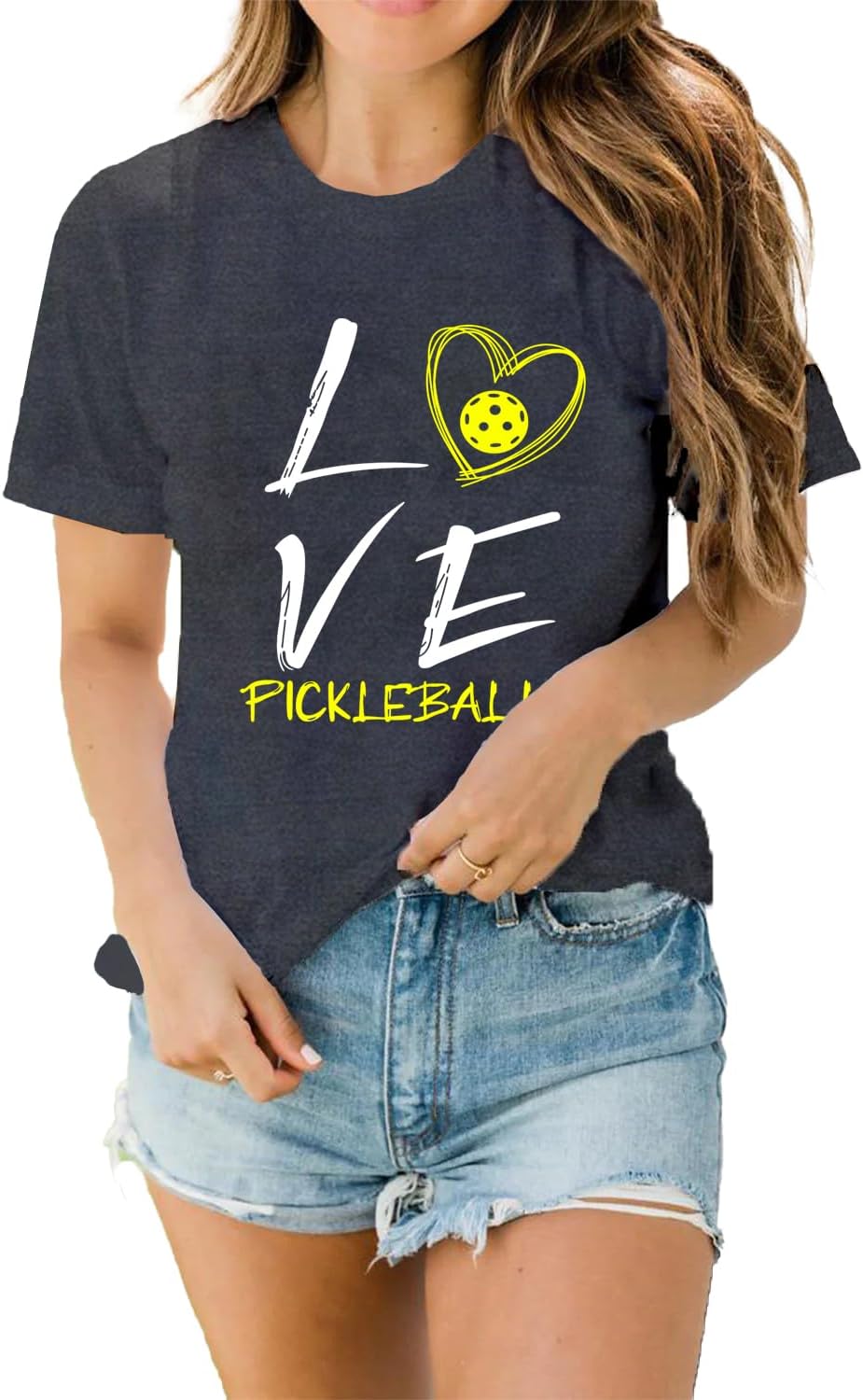 LBP Women Pickleball Shirt Love Pickball T-Shirt Pickleball Lover Player Tee Tops - Image 5