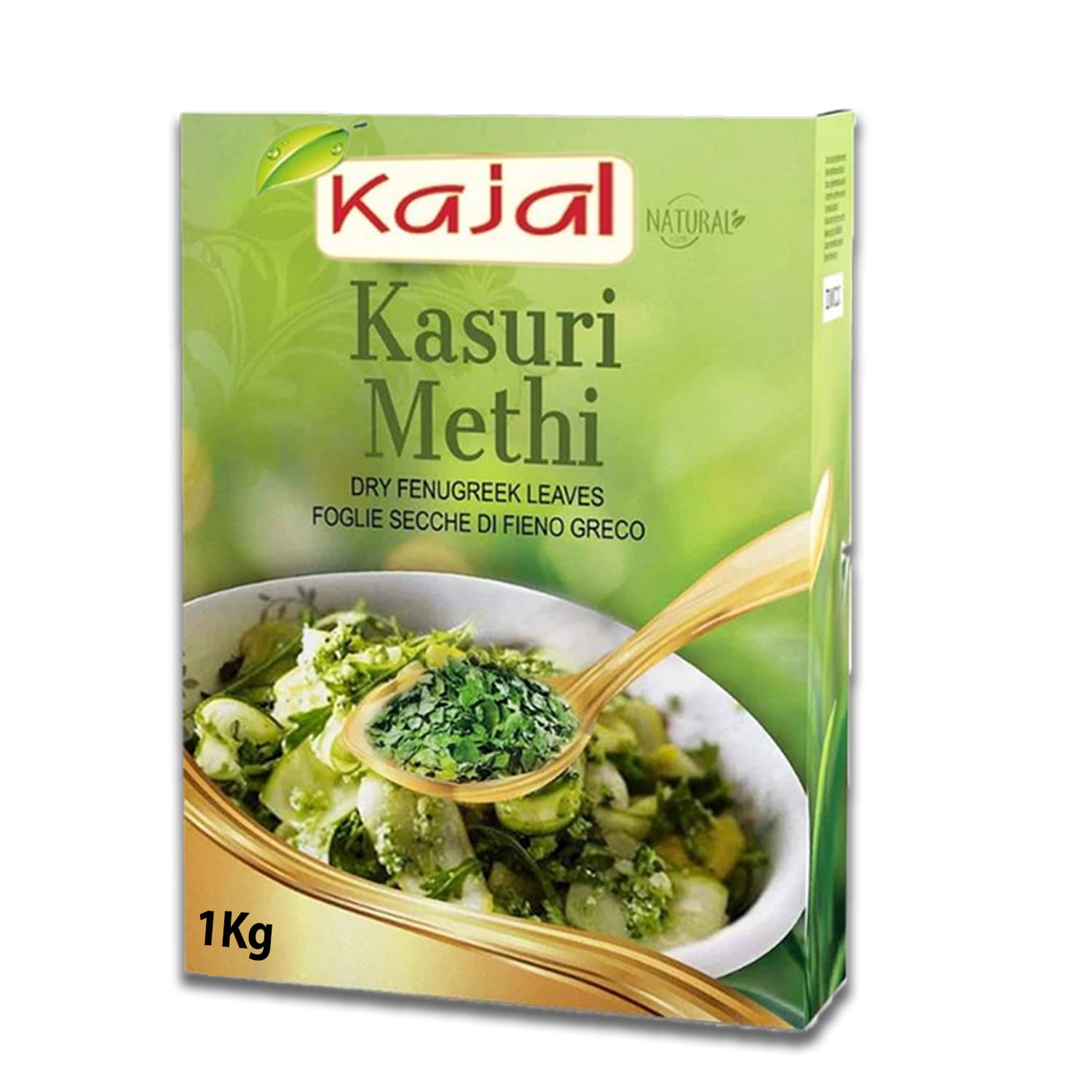 Kasuri Methi Getrocknete Bockshornkleeblätter ((1 Kilogramm), (Pack of 1))