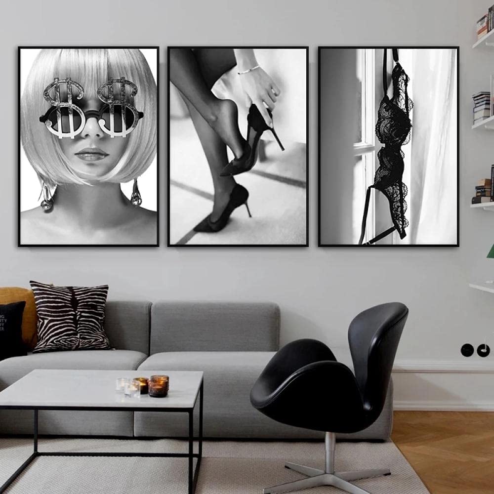 black white wall art decor
