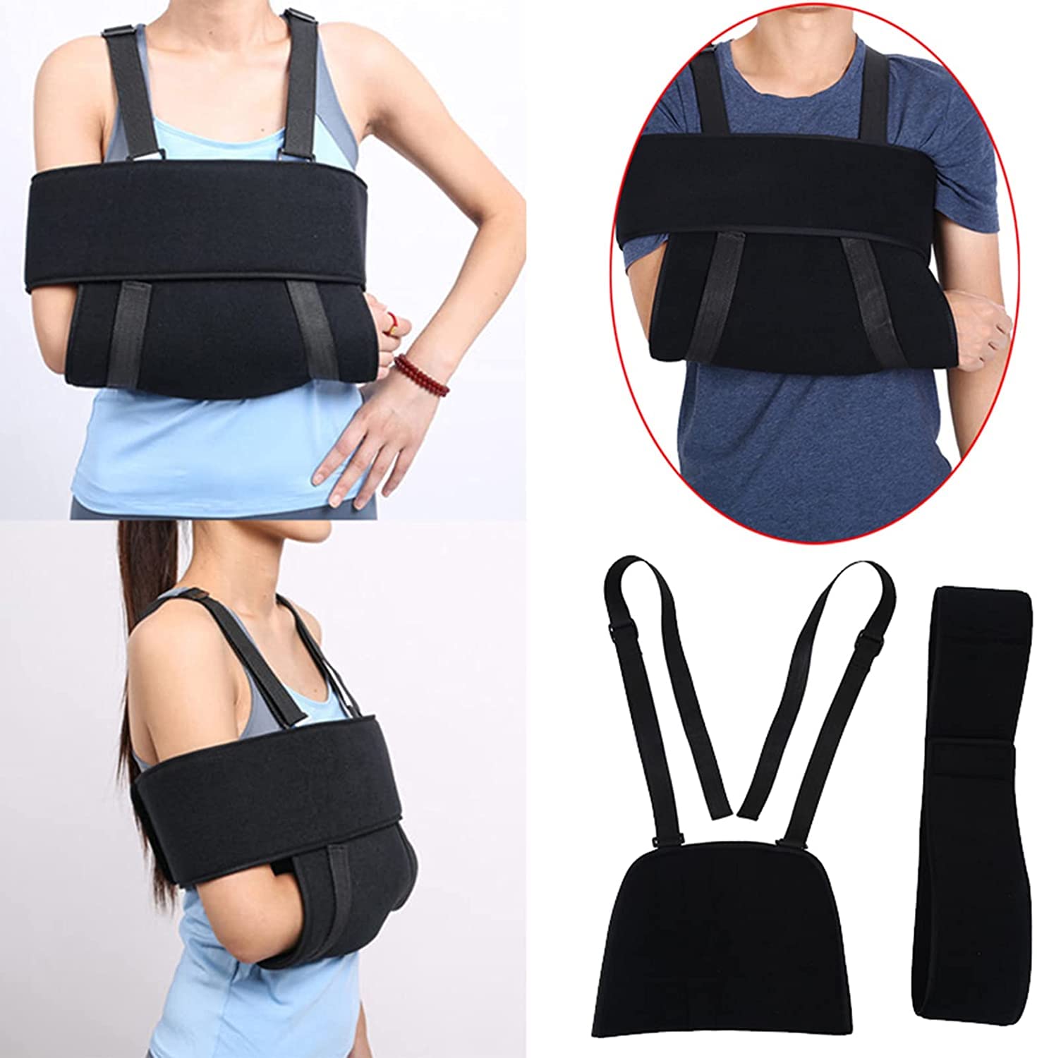 Cabestrillo para Brazo Soporte para Hombro Codo Hombro Fijación con Cabestrillo para Brazo Soporte para Articulación Ajustable Soporte para Fractura De Muñeca