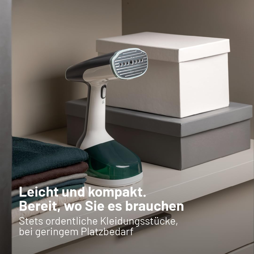Imetec Steam Easy Comfort Vertikales Bügeleisen 1500W, Dampf 25-30 g/min, in 30 Sek. einsatzbereit, 250 ml Tank, leicht, Vertikaler Dampfbügler, auch auf Reisen praktisch