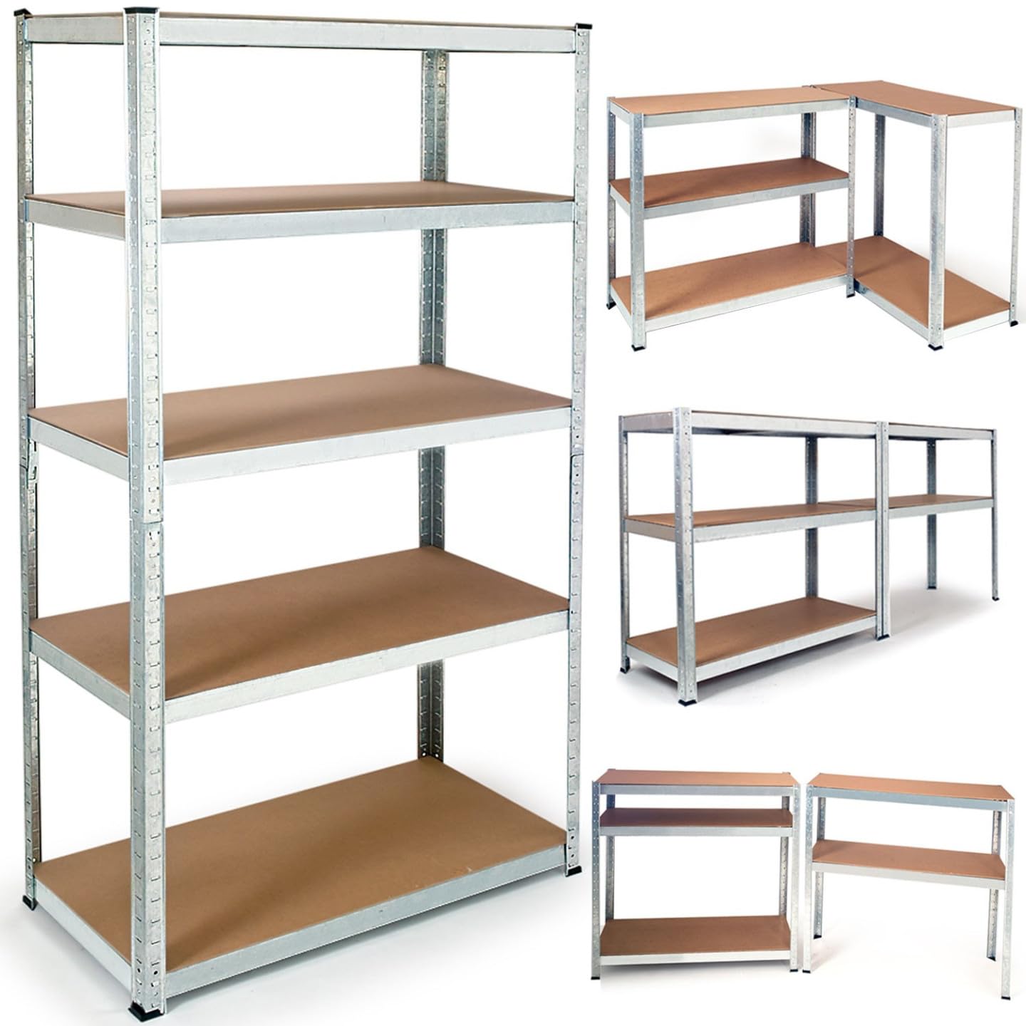 Probache - Etagère modulable Charges Lourdes en métal 5 Plateaux