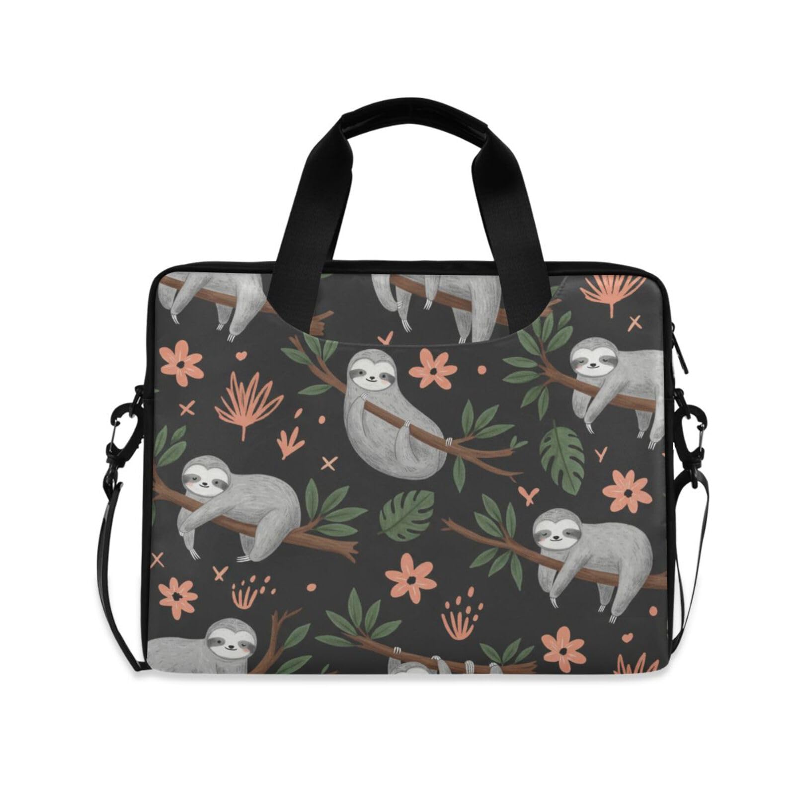 ALAZA Borsa per laptop per cani di razza bassotto da 16 e 15,6 pollici, borsa per laptop per donne uomini studenti lavoro, borsa a tracolla da viaggio messenger tote case maniche