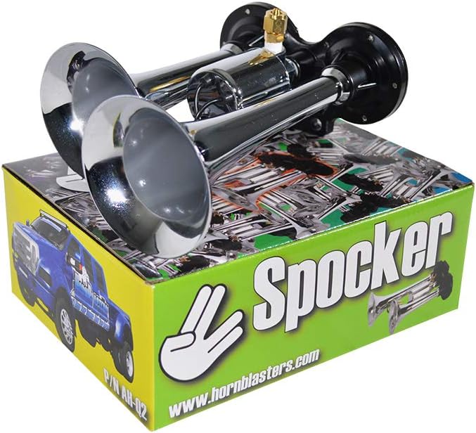 Hornblasters Spocker Air Horn Only - 2 Compact Trumpets