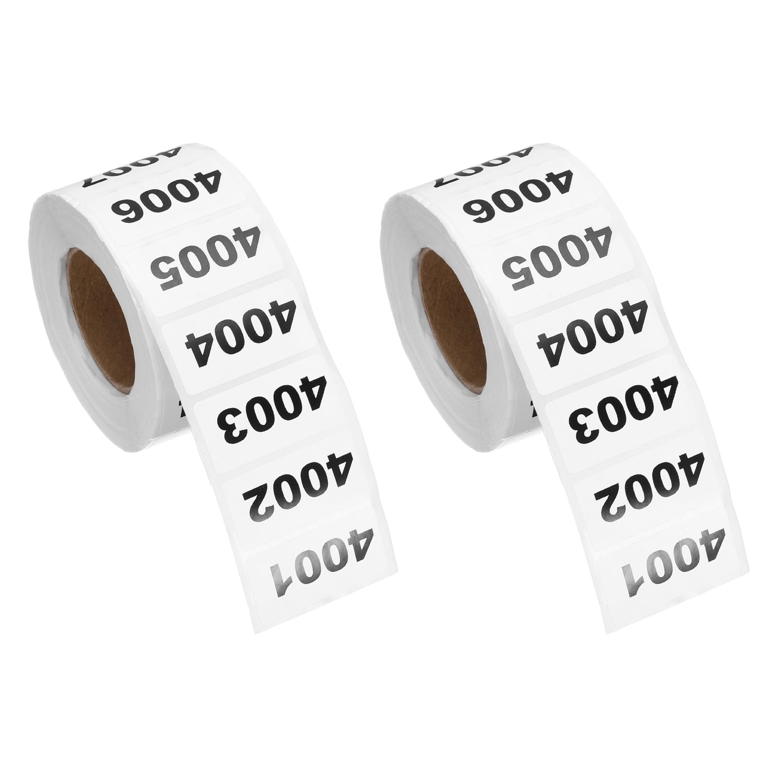 PATIKIL 2 Rouleaux Autocollant De D'Inventaire 2cm x 4cm Étiquettes Noir