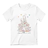 Magic Kingdom Shirts for Girls Floral Magical Castle Graphic Cute Tshirt Kids Flower Holiday Vacation Trip Tee Tops