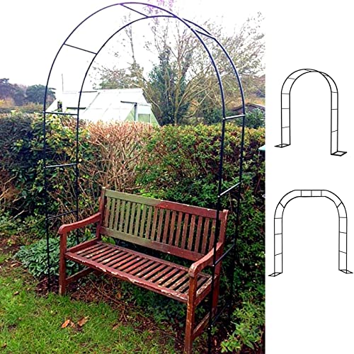 Arche de jardin en métal 120x220 cm pour guider la pousse des plantes grimpantes
