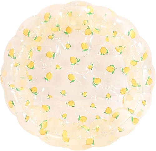 Piscine Gonflable pour Enfants, Petit Bassin PVC pour Jeu d'eau (Citron)