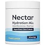 Nectar Sugar Free Electrolytes Powder - Organic Fruit No Sugar or Calories - Hydration Powder for Dehydration Relief and Rapid Rehydration - Keto and Paleo (Lemon 40 Serving Tub)