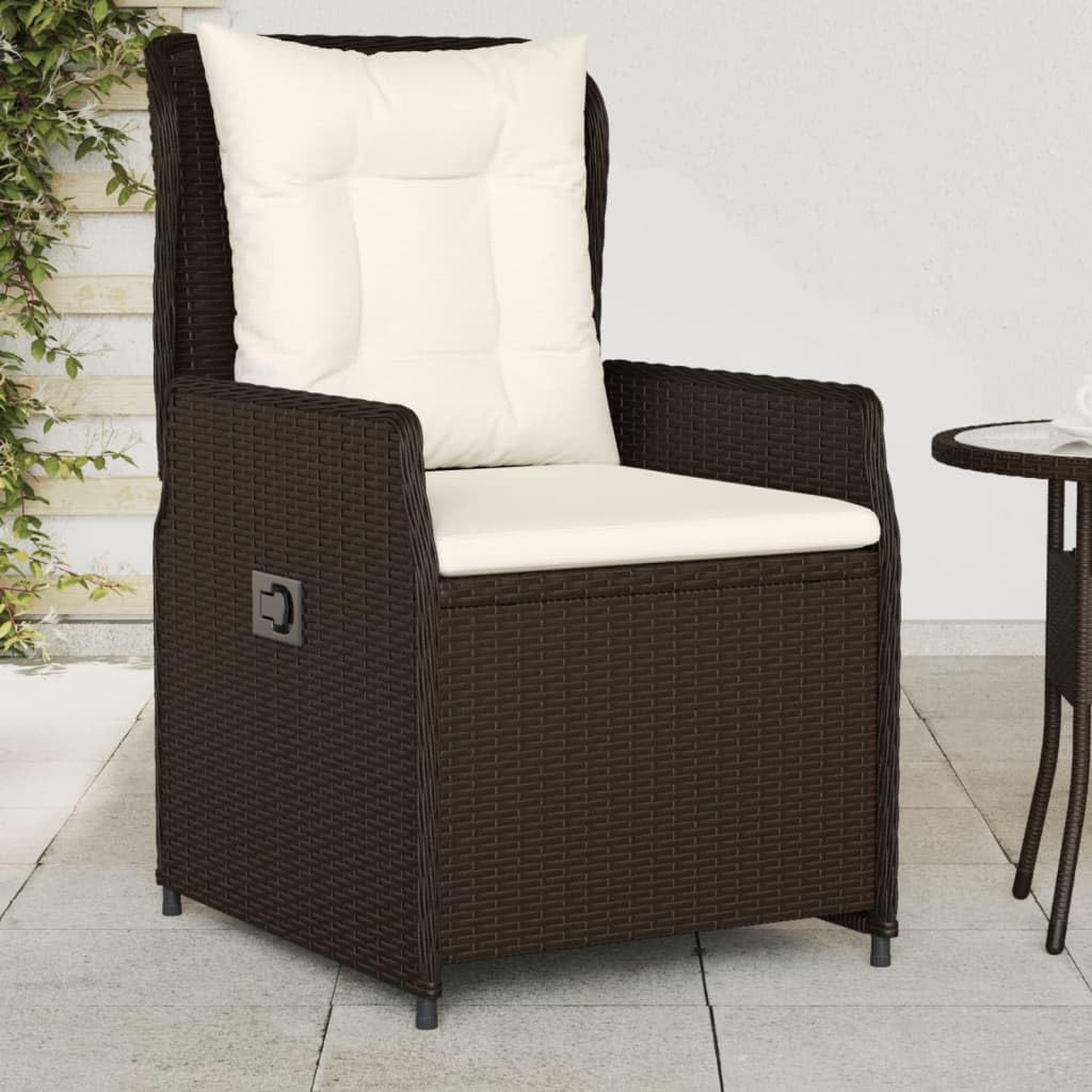 VidaXL Gartenstühle 2 Stk. Poly-Rattan Schwarz Kau Produktbild-Vorschau 8
