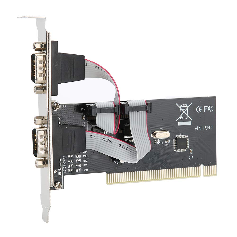 Adaptador Convertidor Sienoc de Tarjetas PCI Express, PCI a 2 Tarjeta de Puerto Serie PCI Express Tarjeta de Controlador Serie DB9 de 2 Puertos RS232 RS-232 Tarjeta Adaptadora de Extensión