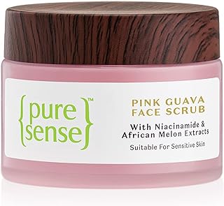Exfoliante facial de guayaba rosa con niacina...
