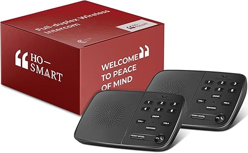 Hosmart UltraSpeak Intercomunicadores inalámbricos para el hogar, intercomunicador bidireccional en tiempo real, sistema de intercomunicación