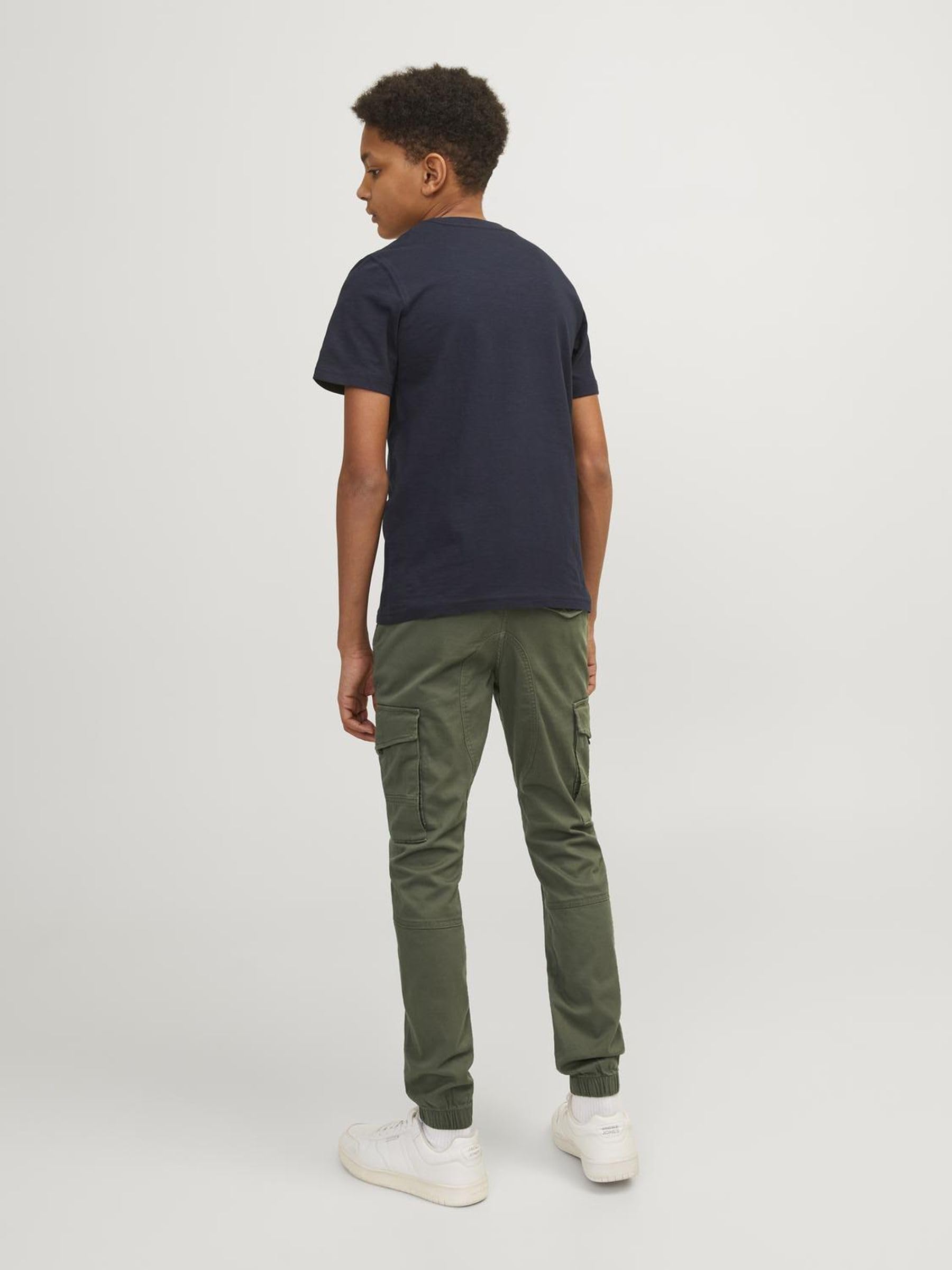 Jack & Jones - Jjipaul Jjflake AKM 542 Asphalt Noos Jr, Cargo Bambini e Ragazzi