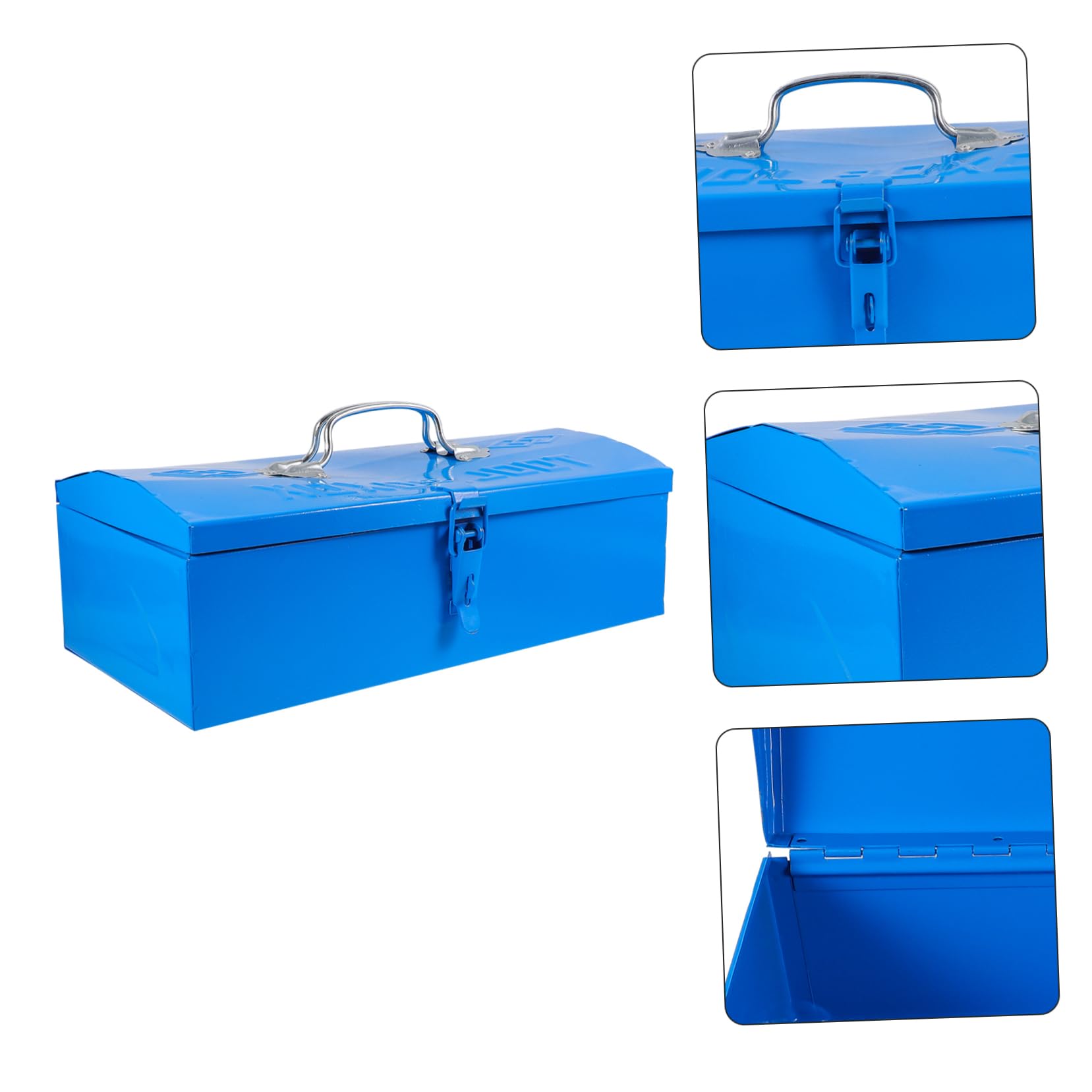 Cassetta Portautensili in Ferro Blu, Monostrato, Portatile
