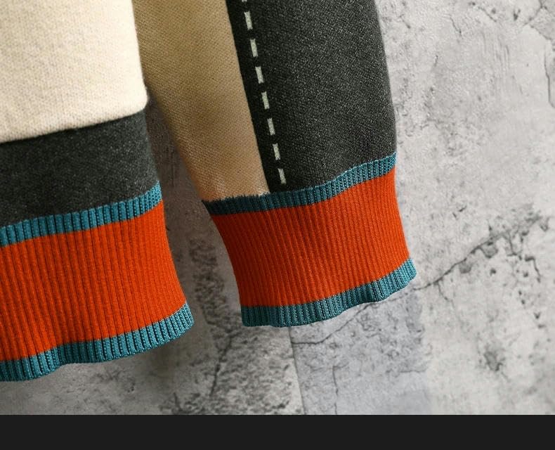 Men's Clothing Spring Sweater Streetwear Sweat-Shirt Autumn Casual Warm Solid Color Knit Cardigan4