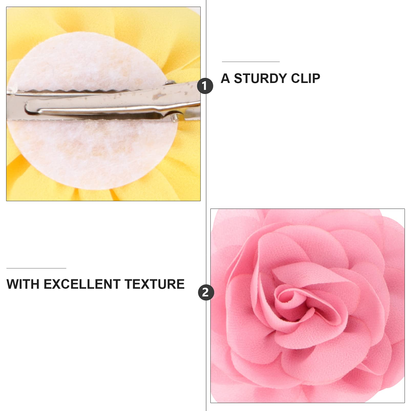 Frcolor 20 horquillas para el pelo con rosas y flores para mujeres y niñas.