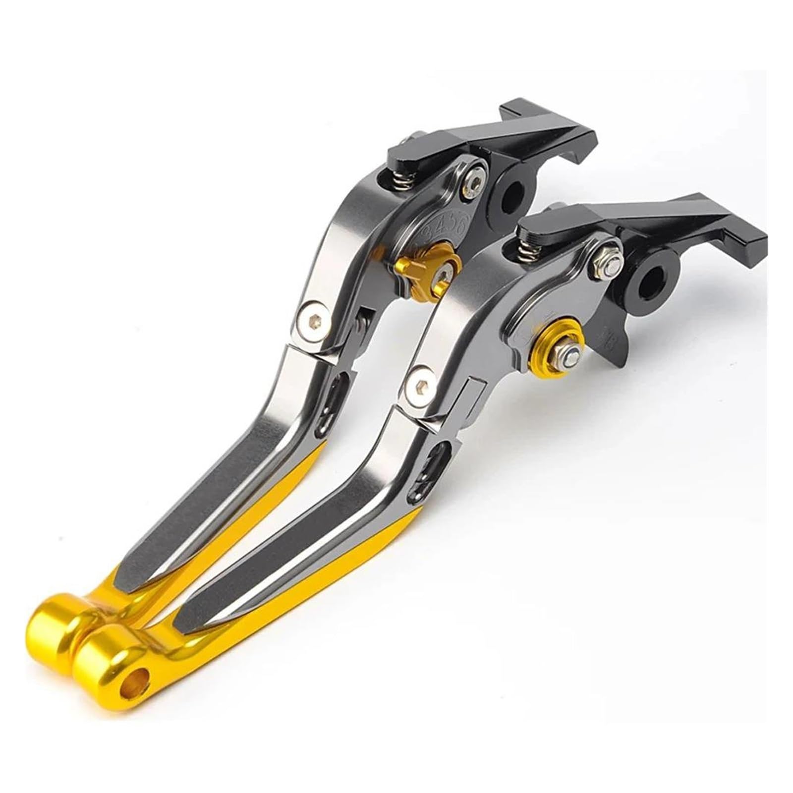 Mamxvkvzeu Long-Gold Motorbike Brake Clutch Handle Levers Motorcycle Brake Clutch Lever Adjustable Handle For Ninja500 Z500 For Ninja 500Se 2025 Z500se(Long-Gold)