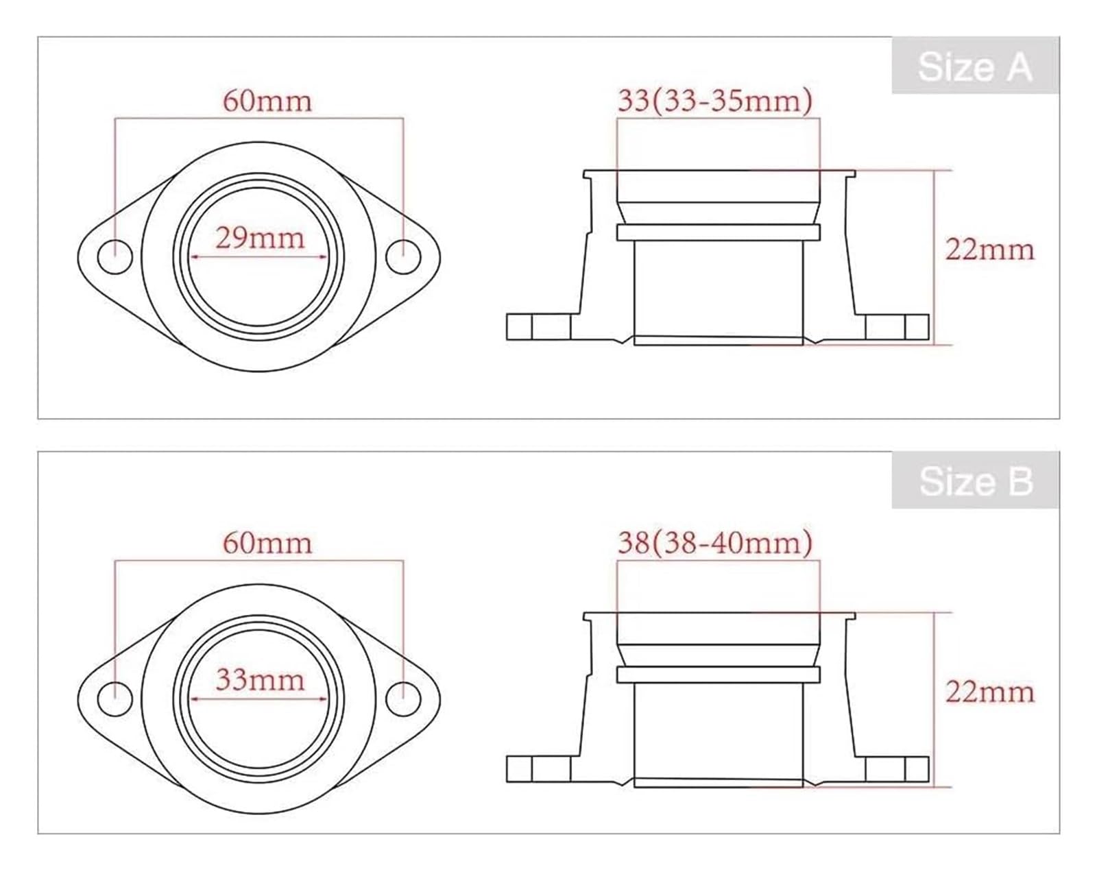 Kits réparation carburateur Moto pour Compétition Moteur Carburateur 34 Mm 2T 4T Moto PWK 21 24 26 28 30 32 avec Gicleur Puissance(21mm)