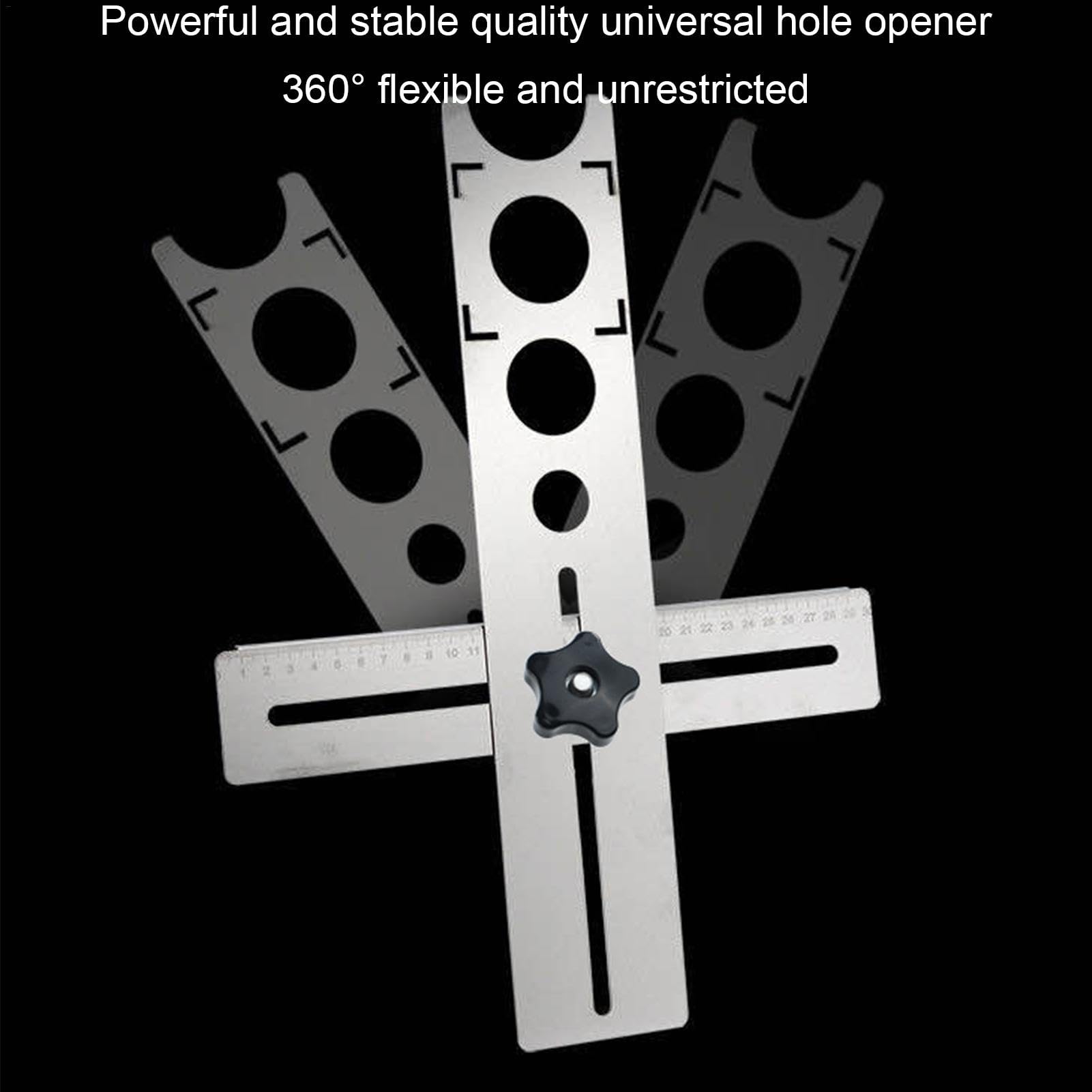 Fliesen Winkel Messlineal, Edelstahl Einstellbar Fliesen Lochsucher, Locher Locator Lineal Keramik Template Tool für Fliesenleger Loch