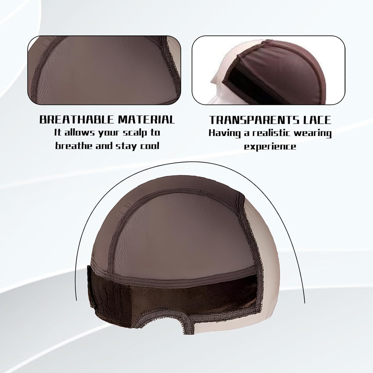 MittiJoy Wig Cap, Wig Cap for Women, Lace Front Wig Grip Cap, Bald Cap, Suitable for Various Wig Styles, Including Full Wigs, Lace Front Wigs Multicolor - Image 4 thumbnail