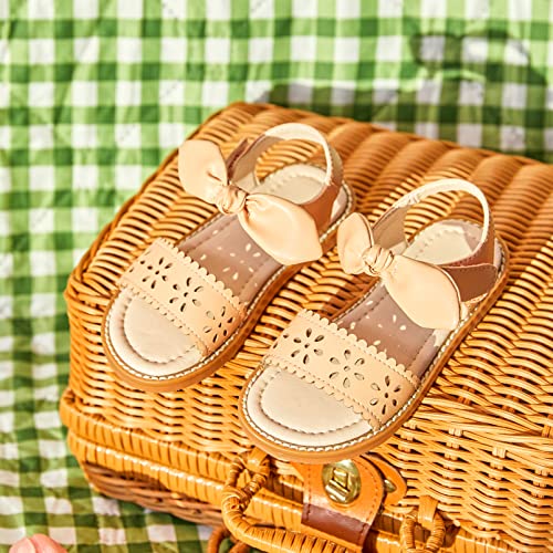 Image of GINFIVE Toddler Girls Sandals Little Girls Kids Summer Shoes Toddler Sandals