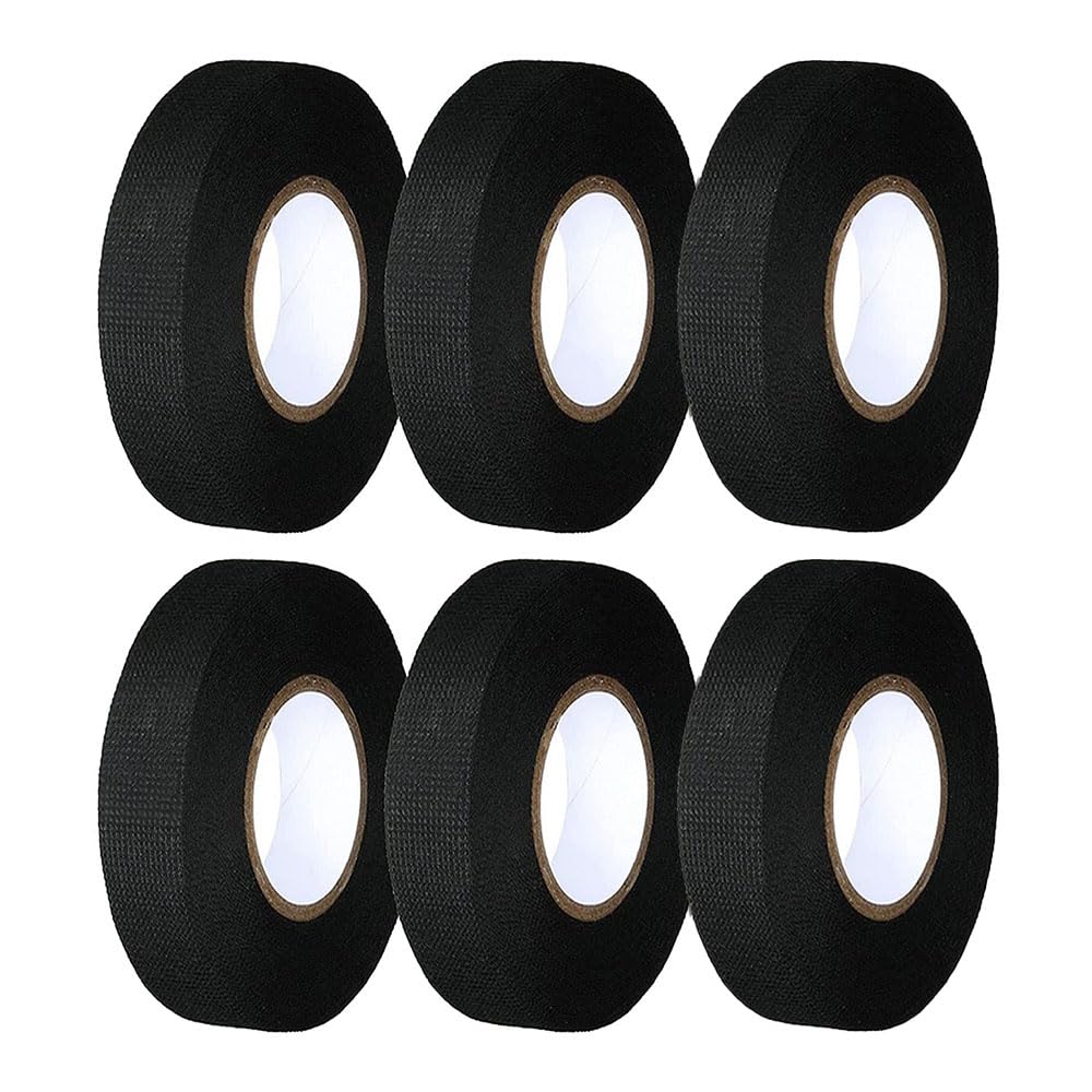 JZS Wire Loom Harness Tape, Wiring Harness Cloth Tape, Adhesive Fabric Tape for Automobile ，Wire harnessing Noise Damping Heat Proof (9 mm x 15 m)