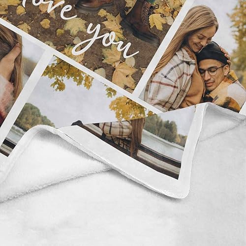 Miniatura 4 de Cobijas personalizadas con fotos manta personalizada hecha en Estados Unidos Navidad cumpleaños boda para padre mejor amigo madres parejas novio