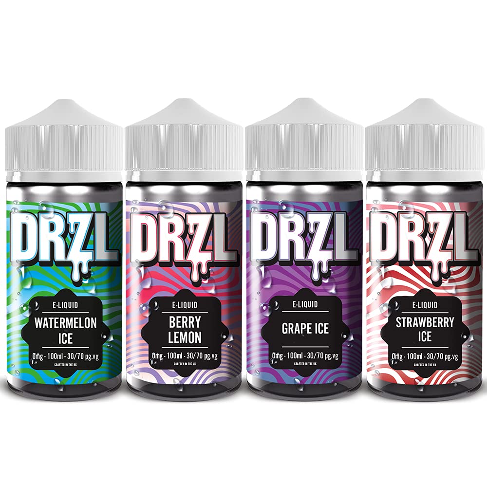 Drzl Nicotine Free Vape Liquid 4x 100ml Vape Juice E | Desertcart Belize