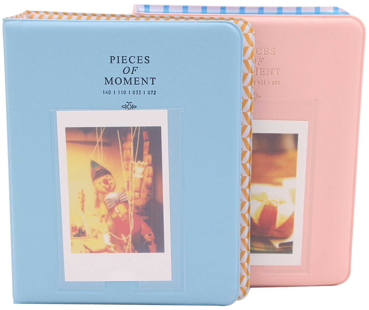 Stela 64 Pockets In-stax Mini Photo Album for Fuji/Fujifilm Film 7s 8 8+ 9 25 26 50s 70 90 SP 1, Instant Camera Polaroid Z2300 Pic-300P Name Card Picture Accessories, Wedding Photos (2, Blue+Pink)-image-34