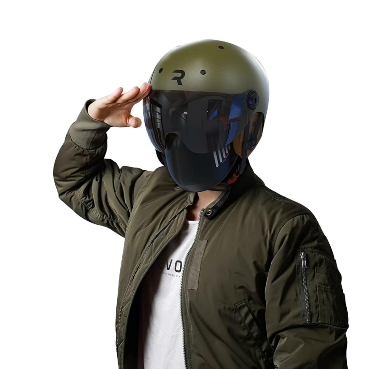 REVOE Casco Karm Casque vélo, Trottinette et Roller Adulte Unisexe, Mat Kaki, M