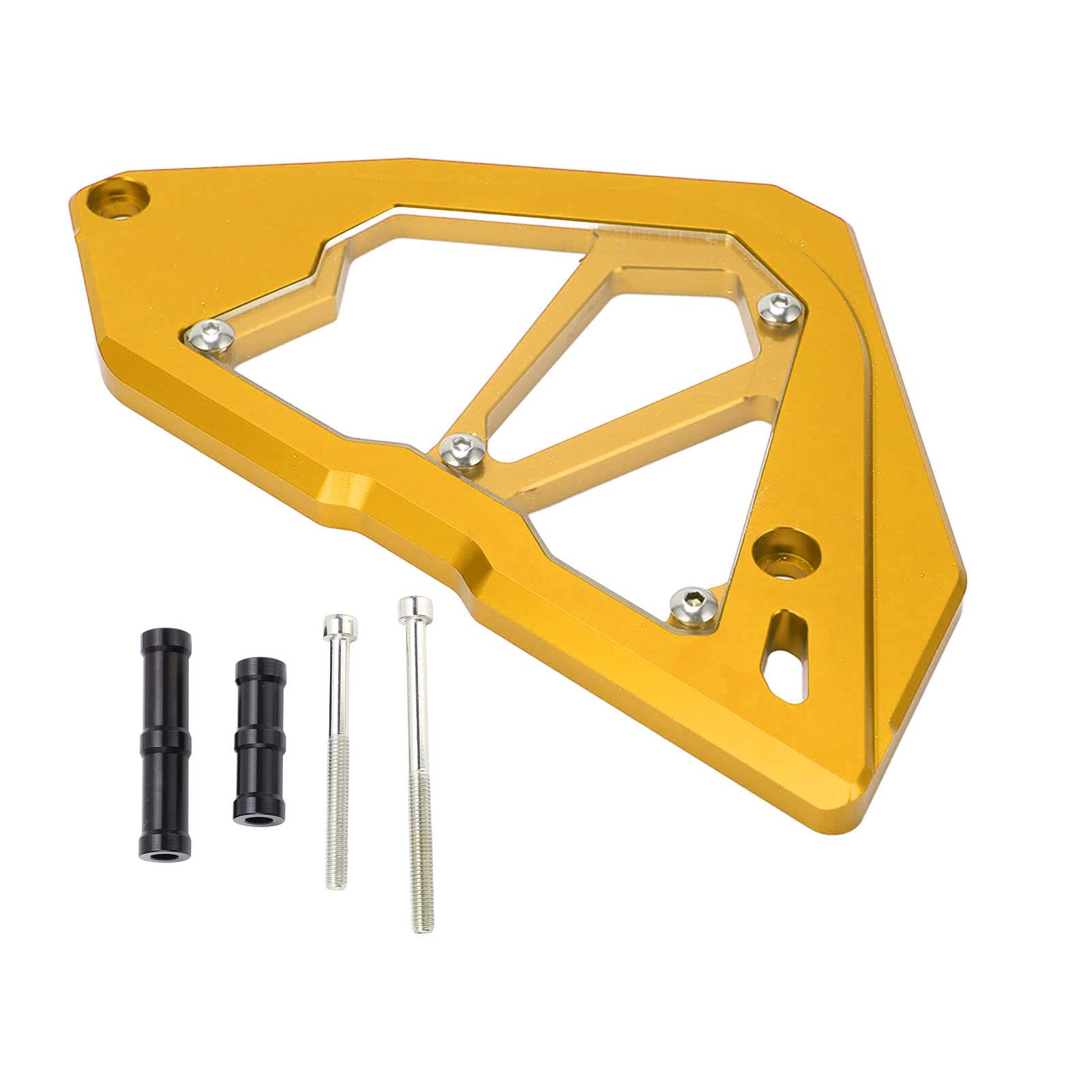 Front Sprocket Cover Motorcycle Front Sprocket Protector CNC Aluminium Alloy Engine Chain Guard Motor Parts Replacement for Z250 Z300 Ninja 250 300 2013‑2017(gold)