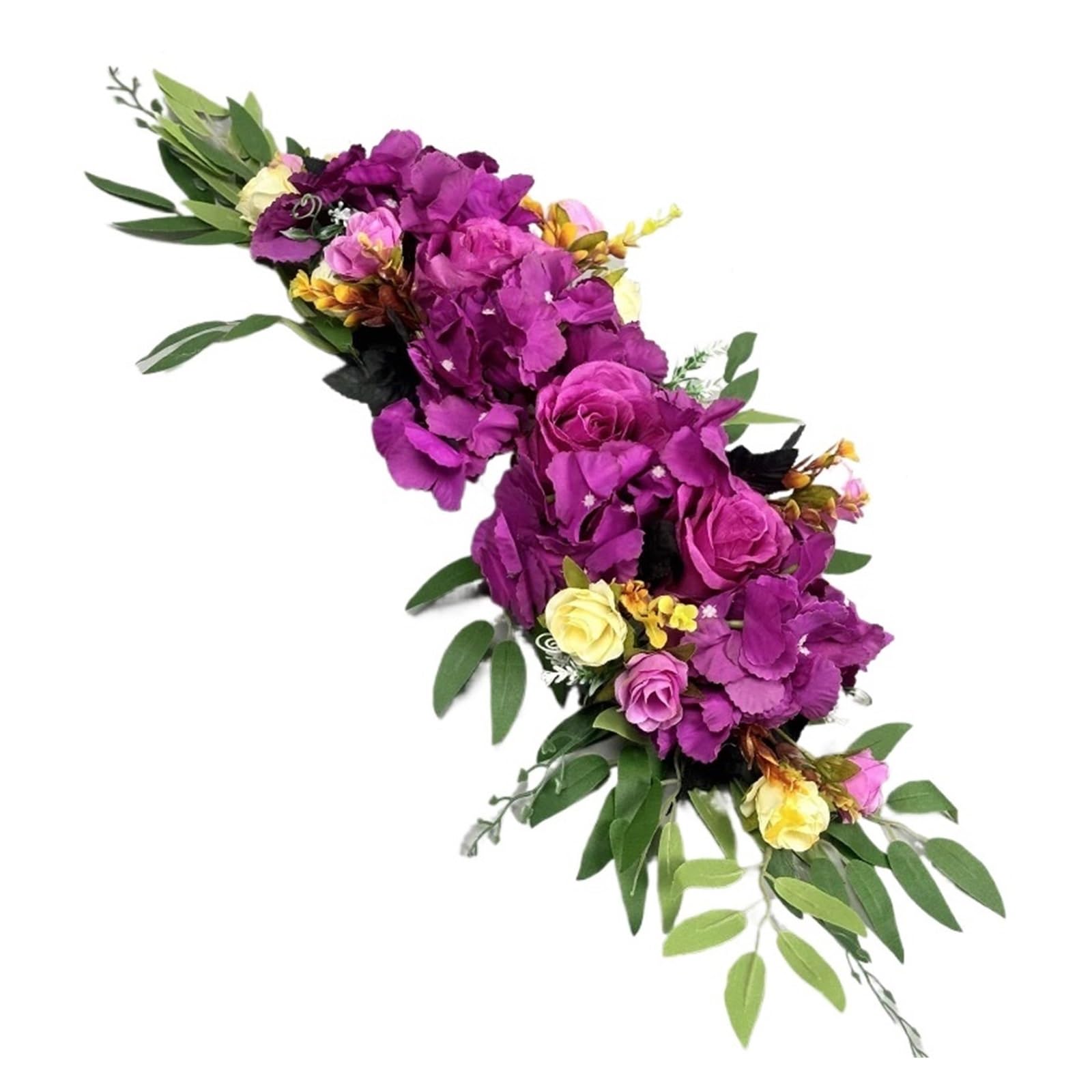 Casetlong 1PC Artificial Flowers For Wedding Decoration Flower Arrangement Table Centerpiece Background Marriage Backdrop(B-1PC)